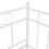 Berkfield Pull-out Sofa Bed Frame without Mattress White Metal 90x200 cm 10