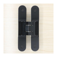 3D Concealed Door Hinge Black, Adjustable Hidden Hinge with Removable Design, Size B1lack
