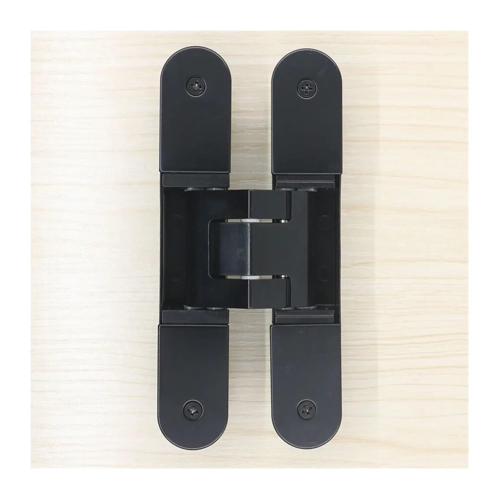 3D Concealed Door Hinge Black, Adjustable Hidden Hinge With Removable Design, Size B1lack 9351714797795