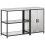 Berkfield Kitchen Storage Set with Shelf 2 pcs Silver Stainless Steel 2