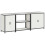 Berkfield Kitchen Storage Set with Shelf Other 3 pcs White Steel 2