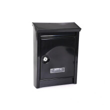 Outdoor Wall Mounted Locking Mailbox with Durable Iron Build for Home and Garden Use (D)