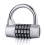 2Pcs Silver Heavy Duty Combination Padlock with 5 Digit Resettable Code for Gate and Fence 1