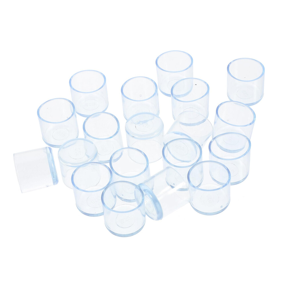 30Pcs Transparent Chair Leg Protectors For Hardwood Floors, Silicone Furniture Feet Covers, Anti Scratch And Noise Reduction 9351714797733