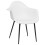 Berkfield Dining Chairs 4 pcs White PP 3