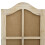 Berkfield 4-Panel Room Divider Brown 140x165 cm Fabric 5