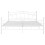 Berkfield Bed Frame without Mattress White Metal 200x200 cm 3