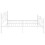 Berkfield Bed Frame without Mattress White Metal 200x200 cm 4