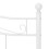 Berkfield Bed Frame without Mattress White Metal 200x200 cm 6