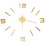 Berkfield 3D Wall Clock Modern Design Gold 100 cm XXL 2