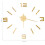 Berkfield 3D Wall Clock Modern Design Gold 100 cm XXL 5
