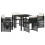 Berkfield Garden Dining Set 5 pcs Black Poly Rattan 2