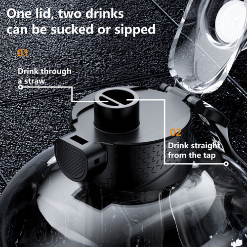 5-Liter-BPA-freie, wiederverwendbare Weithals-Wasserflasche 2