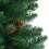 Berkfield Slim Christmas Tree Green 210 cm PVC and Solid Pine wood 6