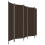 Berkfield 5-Panel Room Divider Brown 250x180 cm 3