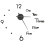 Berkfield 3D Wall Clock Modern Design Black 100 cm XXL 2
