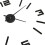 Berkfield 3D Wall Clock Modern Design Black 100 cm XXL 4