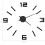 Berkfield 3D Wall Clock Modern Design Black 100 cm XXL 5