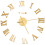Berkfield 3D Wall Clock Modern Design Gold 100 cm XXL 2