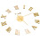 Berkfield 3D Wall Clock Modern Design Gold 100 cm XXL 3