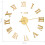 Berkfield 3D Wall Clock Modern Design Gold 100 cm XXL 5