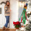 Moocorvic Biruta de Natal Boneco de Neve 3D, Decoração Externa, Biruta de Natal de 40 Polegadas, compatível com decorações de jardim de inverno. 5
