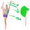 Dance Ribbon Gymnastic Twirling Rod 2M 3
