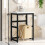 Berkfield Bathroom Washbasin Frame Black 59x38x83 cm Iron 3