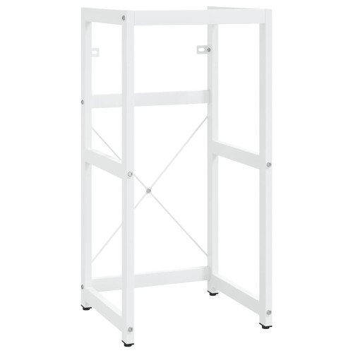 Berkfield Bathroom Washbasin Frame White 40x38x83 cm Iron 1