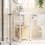 Berkfield Bathroom Washbasin Frame White 40x38x83 cm Iron 3