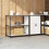 Berkfield Kitchen Storage Set with Shelf 2 pcs White Cold-rolled Steel 4