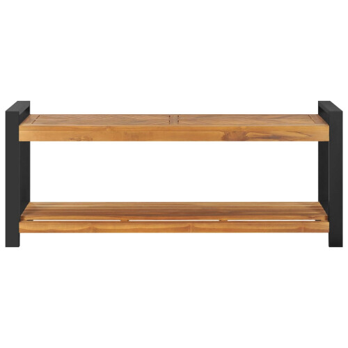Berkfield Bench 120 cm Solid Teak Wood 1