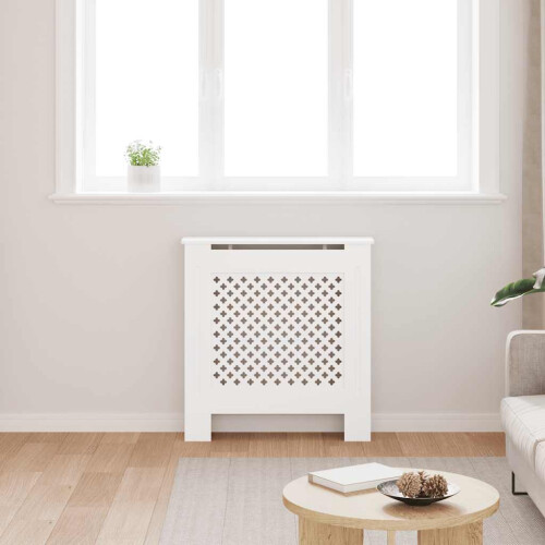 Berkfield MDF Radiator Cover White 78 cm 2