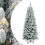 Berkfield Artificial Christmas Tree with 300 LEDs with Stand White 210 cm 2