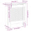 Berkfield MDF Radiator Cover White 78 cm 9
