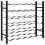 Berkfield Wine Rack for 36 Bottles Black Iron 2