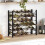 Berkfield Wine Rack for 36 Bottles Black Iron 3