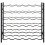 Berkfield Wine Rack for 36 Bottles Black Iron 5