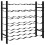 Berkfield Wine Rack for 36 Bottles Black Iron 7