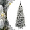 Berkfield Artificial Christmas Tree with 150 LEDs with Stand White 150 cm 2