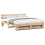 Berkfield Bed Frame with Headboard Brown 180 x 200 cm Solid Pine Wood 2