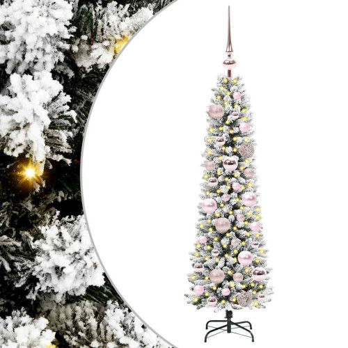 Berkfield Artificial Christmas Tree with 150 LEDs with Stand White 120 cm 1