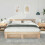 Berkfield Bed Frame with Headboard Brown 180 x 200 cm Solid Pine Wood 3