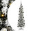 Berkfield Artificial Christmas Tree with 150 LEDs with Stand White 150 cm 2