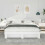 Berkfield Bed Frame with Headboard White 180 x 200 cm Solid Pine Wood 3