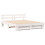 Berkfield Bed Frame with Headboard White 180 x 200 cm Solid Pine Wood 4