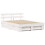 Berkfield Bed Frame with Headboard White 150 x 200 cm Solid Pine Wood 5