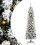 Berkfield Artificial Christmas Tree with 150 LEDs with Stand White 150 cm 2
