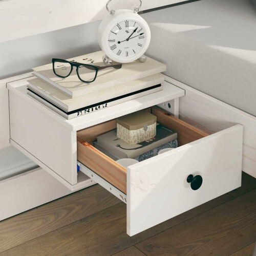 Berkfield Bed Frame with Headboard White 135 x 190 cm Solid Pine Wood 2