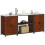 Berkfield Kitchen Storage Set with Shelf 3 pcs Rusty Weathering Steel 3